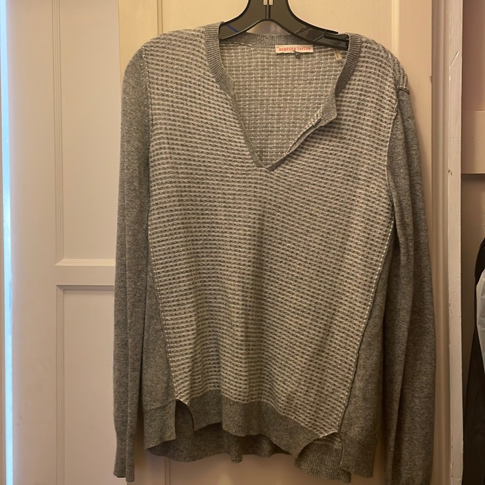 Rebecca Taylor gray sweater, medium